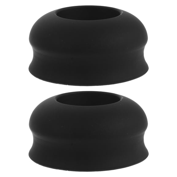 BESTYASH 2Pcs Bat Knob Cuff Rings Black Lightweight Textured Rings for Youth Baseball and Softball
