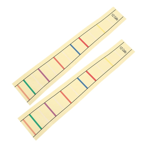 BESTYASH 2-Pack Beige Cello Finger Guide Stickers Removable PVC Note Decals for Beginners Fretboard Learning
