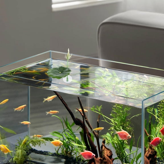 BESTYASH 2Pcs Betta Fish Leaf Hammock Artificial Lotus Green Aquarium Resting Pad with Suction Cup for Breeding