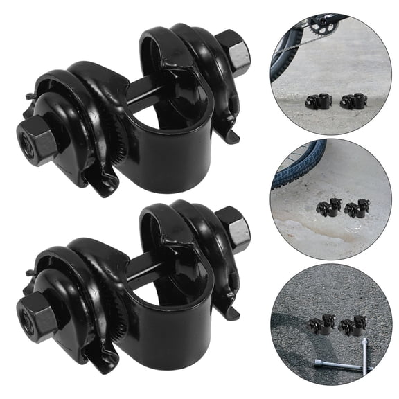 BESTYASH 2Pcs Bicycle Seat Adapter Seatpost Conversion Clamp Steel Black Stable Fixation For Bicycles