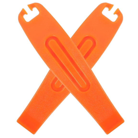 BESTYASH 2Pcs Bike Repair Tire Lever Tool Set Nylon Orange for Cyclists