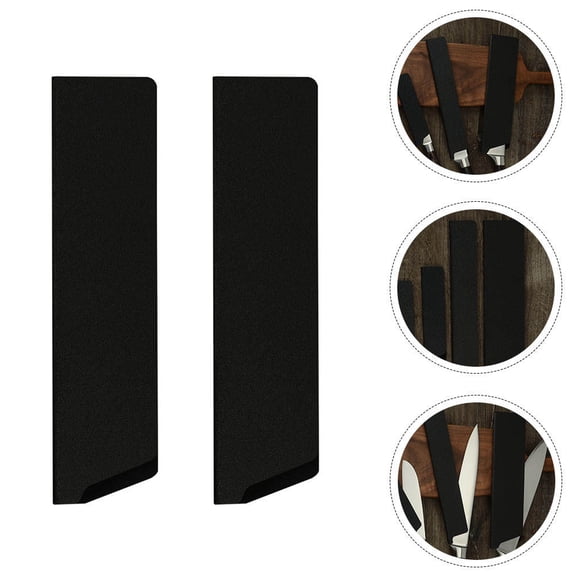 BESTYASH 2-Pack Black ABS Sheaths -Resistant Blade Covers for Kitchen, Home, and Daily Use