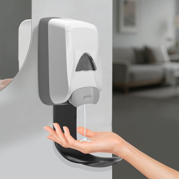 BESTYASH 2Pcs Black ABS Wall Mount Drip Trays for Automatic Soap Dispenser Protection