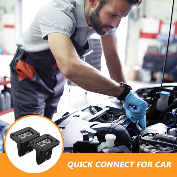 BESTYASH 2Pcs Black Car Connector Plug Quick Connect Wire Connector for Automotive Use