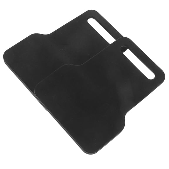 BESTYASH 2Pcs Black Car Door Step Hook Spacer Universal Fit Durable Protector Pad for Vehicle Door Steps