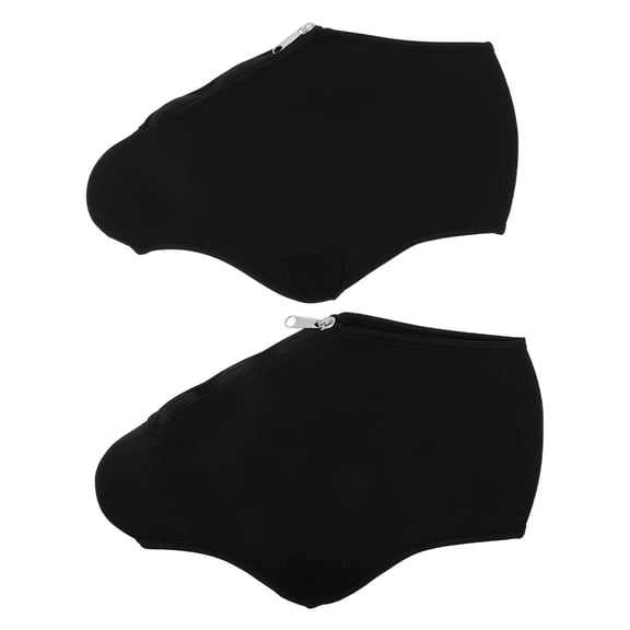 BESTYASH 2Pcs Black Figure Skating Boot Covers with Breathable Ice Skate Protective Gear for Indoor and Outdoor Use