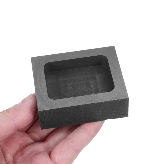 BESTYASH 2-Pack Black Graphite Casting Molds for Metal Smelting and Jewelry Making with High Precision Craftsmanship