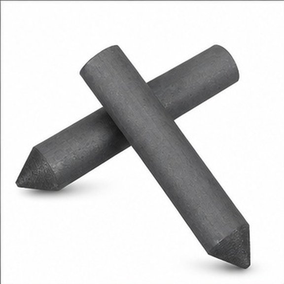 BESTYASH 2Pcs Black Graphite Electrode Rod with High Temperature Resistance for Machinery and Science Labs