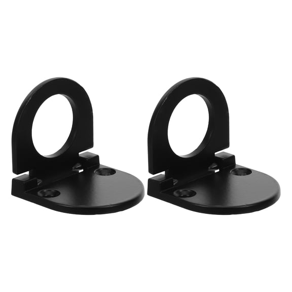 BESTYASH 2-Pack Black Recessed Cabinet Handles, Hidden Furniture Pulls for Smooth, Quiet and Easy Use