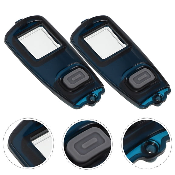 BESTYASH 2Pcs Black Microphone Switch Cover and Control Frame Protector for Wireless Microphone Use