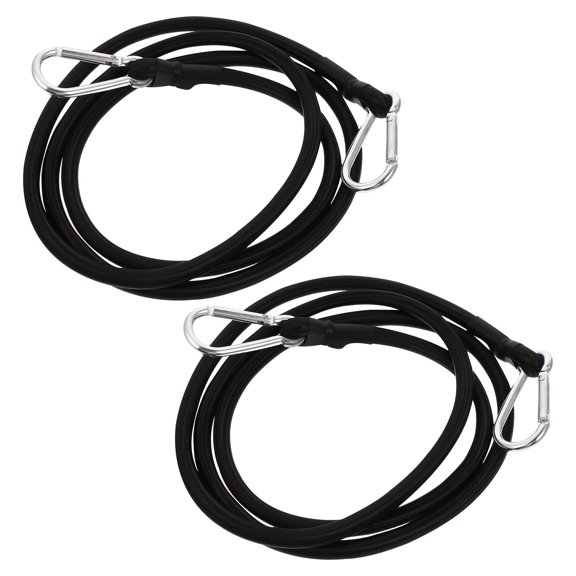 BESTYASH 2Pcs Black Motorbike Cargo Binder Elastic Strap with Easy Use and Quick Release Feature