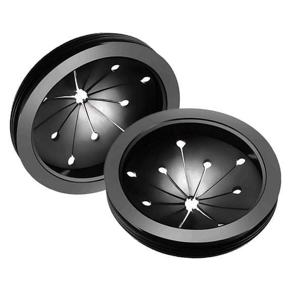 BESTYASH 2Pcs Black Splash Guard for Garbage Disposal Sink Collar Noise Reduction and Easy Installation
