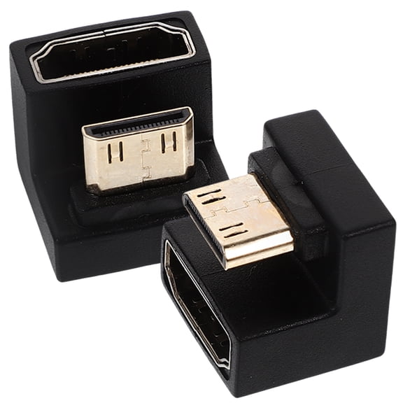 BESTYASH 2Pcs PVC Metal Video Coupler Adapter for High Definition Video Transmission