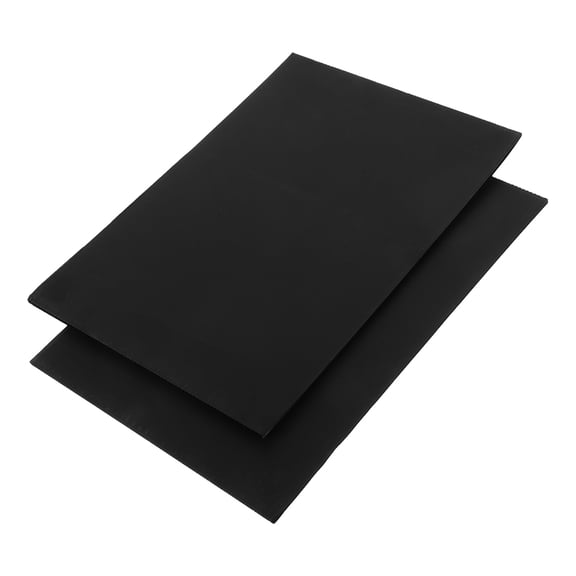 BESTYASH 2Pcs Blank Garden Signs Black Weatherproof Corrugated Plastic Lawn Advertising Boards