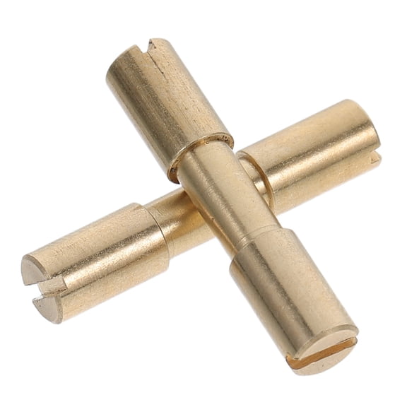 BESTYASH 2-Pack Golden Brass Handle Spacers for Hardware Accessories, Components for Making Supplies
