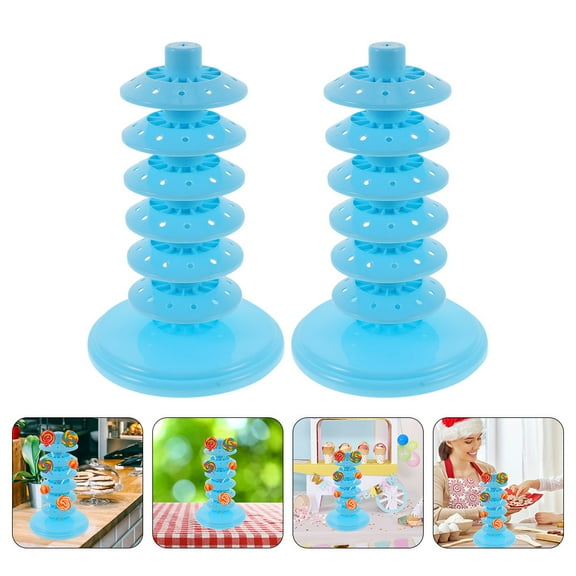 BESTYASH 2Pcs Convenient Lollipop Holder Multi Function Display Rack for Weddings