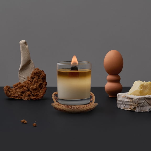 BESTYASH 2Pcs Candleholder Pad Woven Table Mats Light Brown for Parties and Events Table Decor