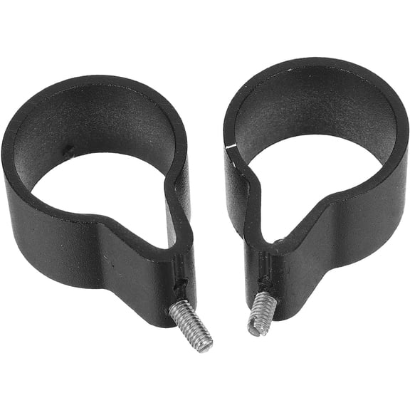 BESTYASH 2-Pack Black Steel Ceiling Hanging Rod Brackets for Closet Rail Support, Home Drying Solution