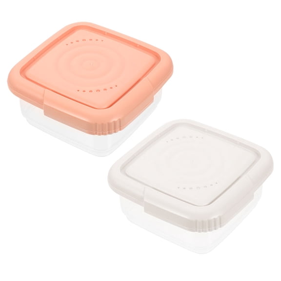 BESTYASH 2Pcs Cheese Slice Holder and Butter Storage Box Fresh Keeping Kitchen Supply for Home