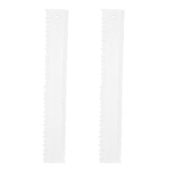 BESTYASH 2Pcs Clear Acrylic Deckle Edge Ruler for Paper Crafting with Irregular Tear Edge Design