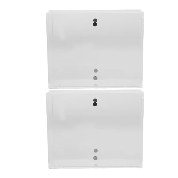 BESTYASH 2-Pack Clear Acrylic Tape Dispenser for Desk with Refillable Double-Sided Tape Holder and Organizer