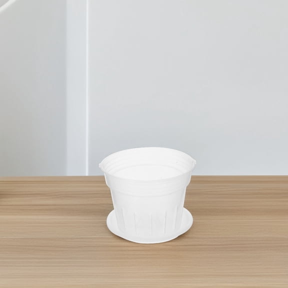 BESTYASH 2Pcs Clear Plastic Phalaenopsis Plant Pots with Holes for Indoor Gardening