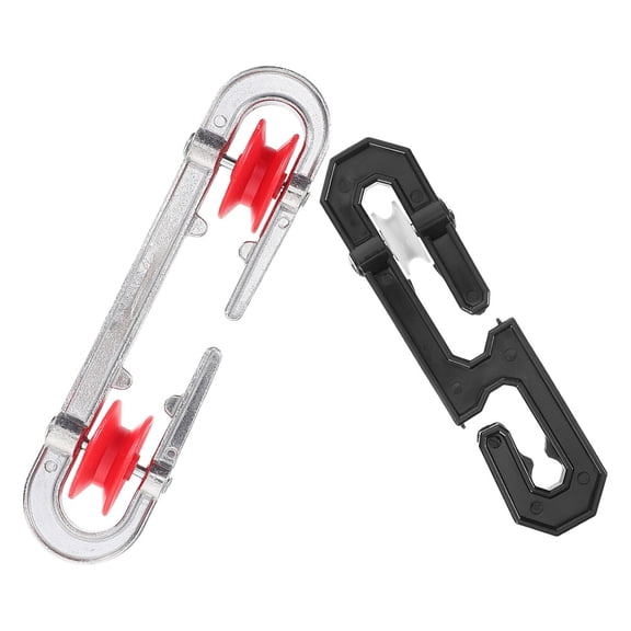 BESTYASH 2Pcs Reusable Clothesline Divider with Heavy Duty Aluminum Pulley for Outdoor Use