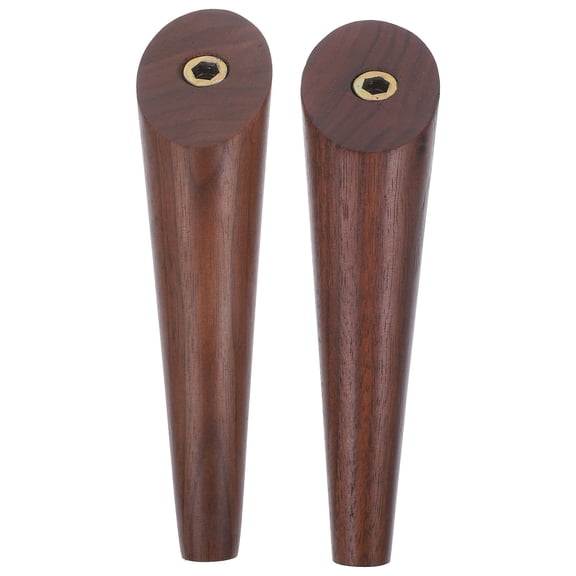 BESTYASH 2Pcs Coffee Wood Wall Hooks Heavy Duty Clothes Hanger for Bathroom Hallway and Office