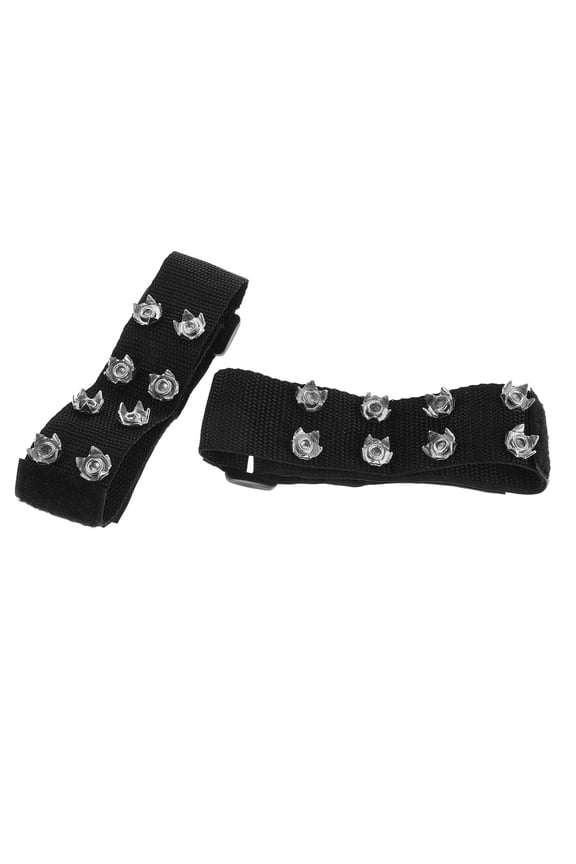 2Pcs Cold Resistant Ice Cleats for Boots with Comfort Driven Traction for Snow Hiking