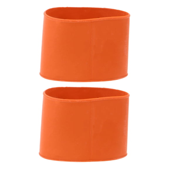 BESTYASH 2-Pack Orange Rubber Wrist Seals for Diving Suits, Comfortable Fit with Easy and Quick Application Design
