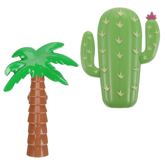 BESTYASH 2Pcs Creative Coconuts Tree Shaped Beach Towel Clips Windproof Plastic Chair Holders for Pool and Travel