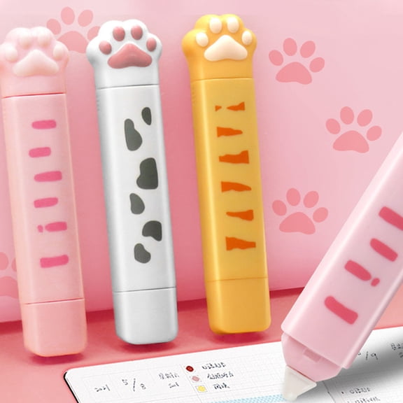 BESTYASH 2Pcs Cute Office Supplies Correction Tape for Students Christmas New Year