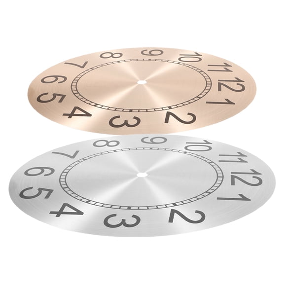 BESTYASH 2Pcs Aluminum Clock Face for DIY Repair Clock Movement Durable Material with Assorted Color