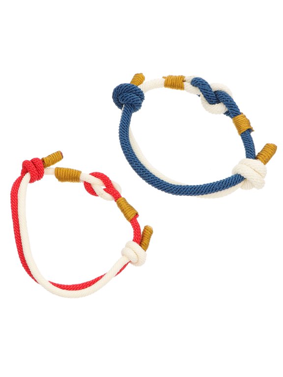 2Pcs Decorative Wrist Chain Couple Bracelet Chic Hand Strap for Party Wear