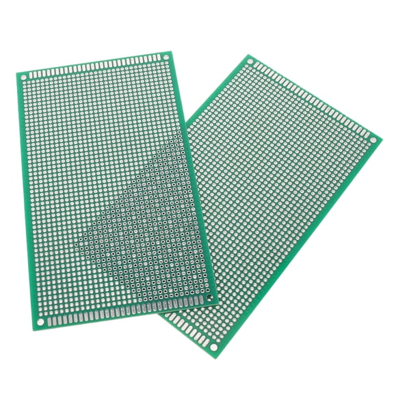 BESTYASH 2-Pack Double-Sided PCB Breadboard with Thickened Fiberglass for Electronics Hobby and Experiment Circuits