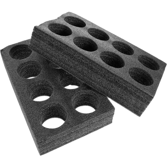 BESTYASH 2Pcs Drink Holder Black EPE Simple Design Carry Multiple Cups Home