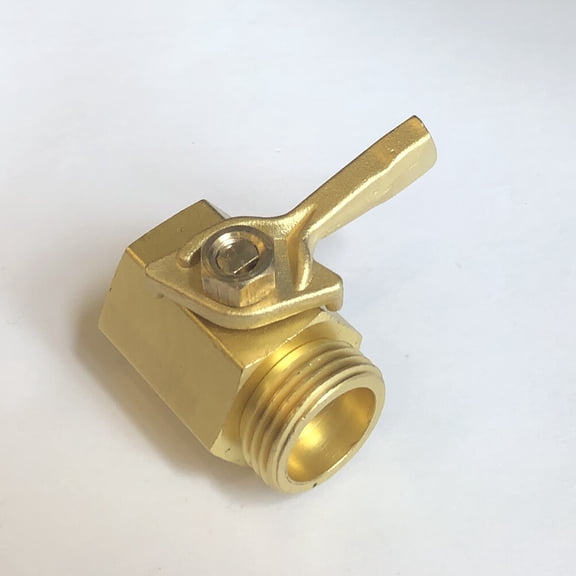 BESTYASH 2Pcs Durable Brass Cut Off Valve for Garden Watering with Finger Flow Control
