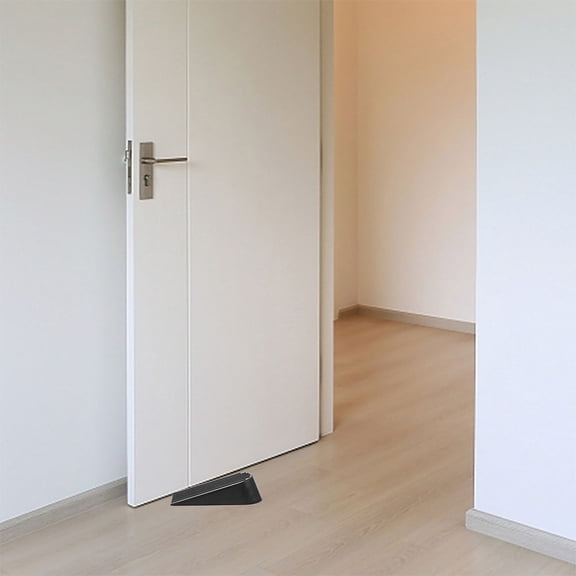 BESTYASH Heavy Duty Rubber Door Stopper, Black, Durable and Extralarge for Various Doors, 2Pcs