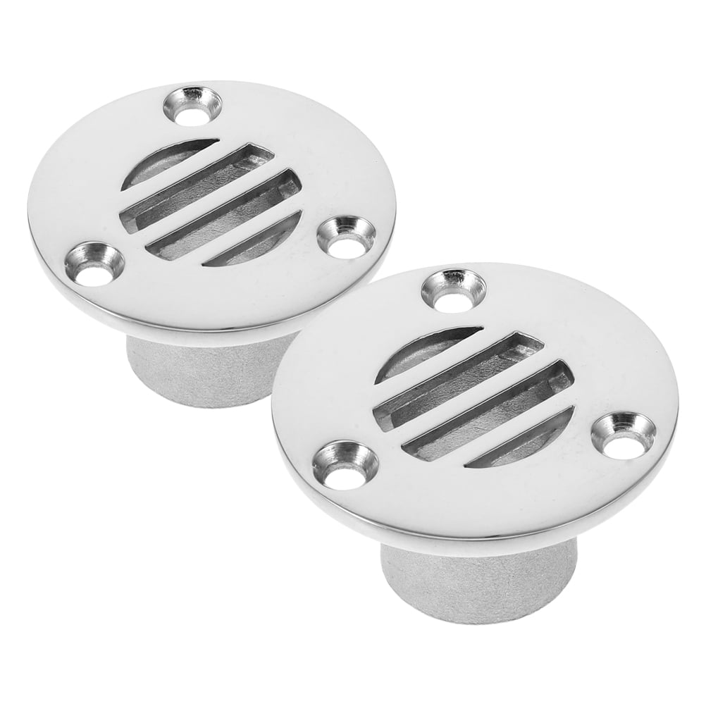 BESTYASH 2-Pack Stainless Steel Yacht Deck Scupper Covers with Marine ...