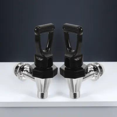 BESTYASH 2Pcs Easy Install Black Beverage Dispenser Spout with Precise Flow Control for Kitchen