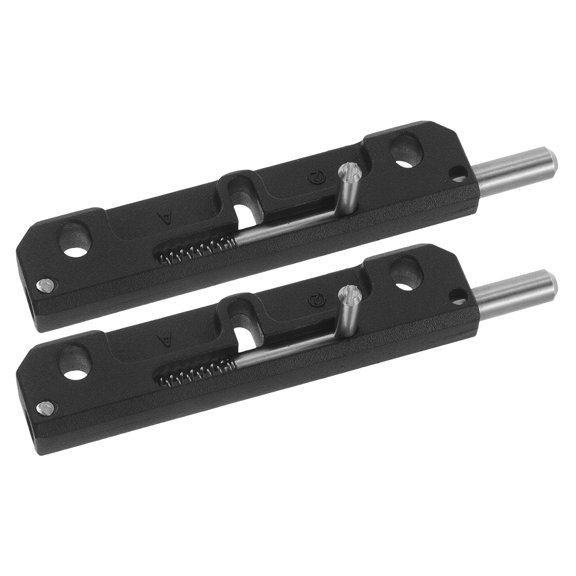 BESTYASH Zinc Alloy Slide Bolt Latch Spring Loaded for Interior and Cabinet Doors 2Pcs