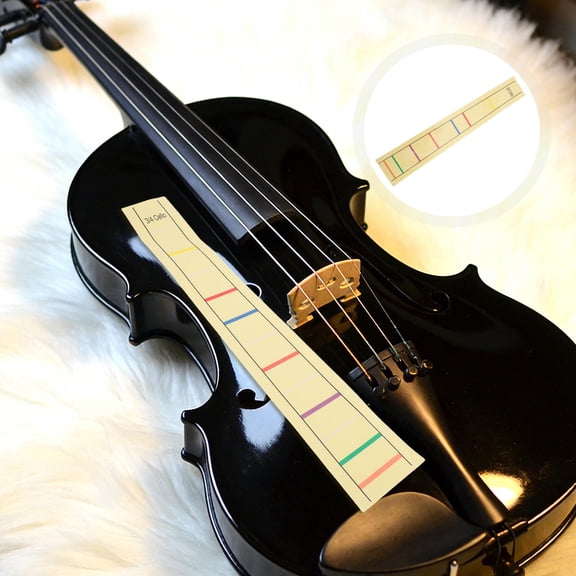 BESTYASH 2-Pack Beige Cello Fingerboard Position Stickers, Easy to Apply and Remove Markers for Music Practice and Skill Improvement