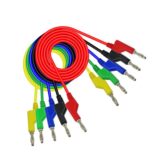 BESTYASH 2Pcs Electrical Test Leads for Multimeter with Banana Plug Connectors and Durable Insulated Wire