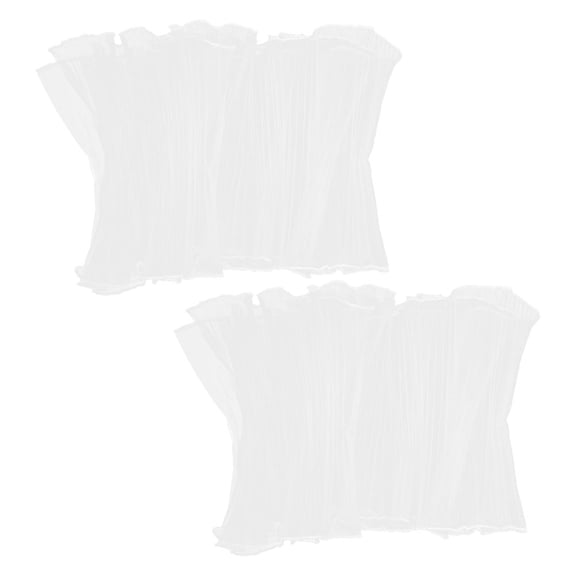 BESTYASH 2Pcs Elegant White Florist Wrapping Paper with Wrinkle Craftsmanship for Flower Bouquet Wrapping