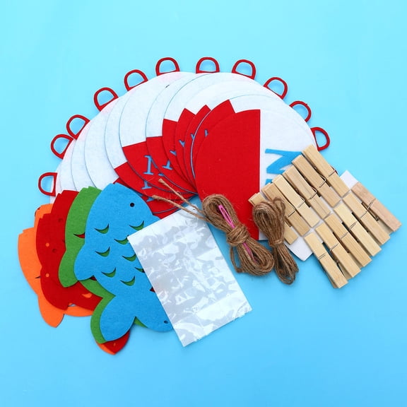 BESTYASH 2Pcs Assorted Color Linen Party Banner Fishing Themed Photo Banner for Unique Party Decoration