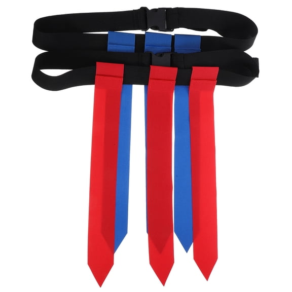 BESTYASH 2-Pack Adjustable Football Flag Belts for Teens, Assorted Colors, and Comfortable Sports Gear