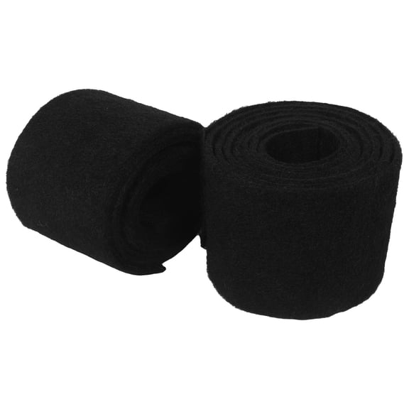 BESTYASH 2Pcs Flat Strap Tree Guard in Black Nylon for Secure Outdoor Swing and Hammock Support