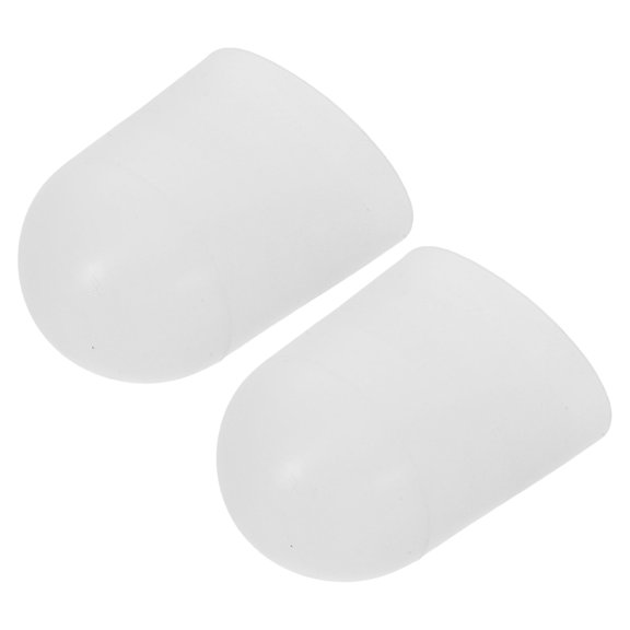 BESTYASH 2Pcs White Silicone Flashlight Light Diffuser Caps Soft Cover for Outdoor Use