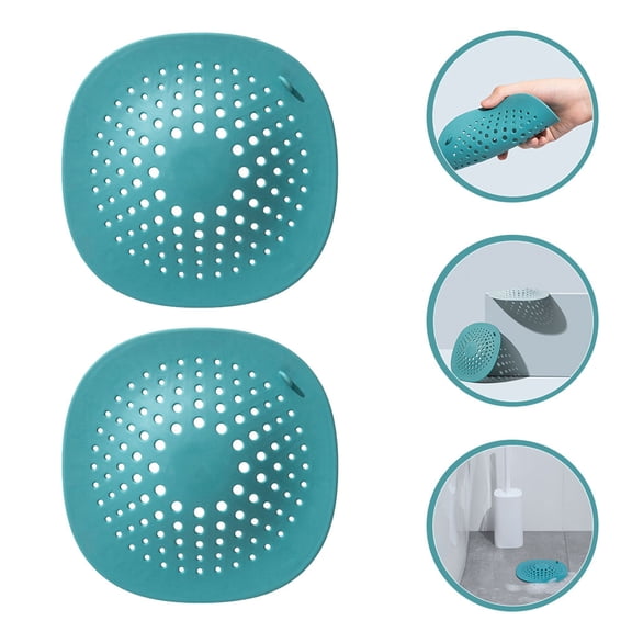 BESTYASH 2-Pack Dark Sink Strainers with Fine Mesh Hair Catchers for Efficient Hair and Debris Blocking in Kitchen and Bathroom Drains