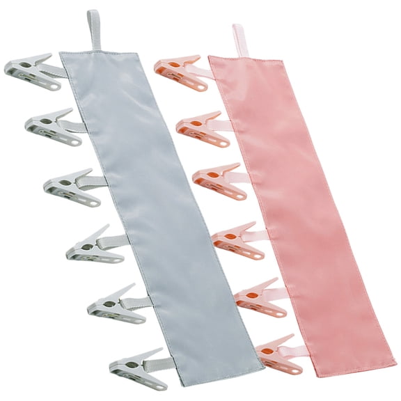 BESTYASH 2Pcs Folding Cloth Hanger Clip Assorted Colors Portable Laundry Clips for Home Socks Underwear Towels